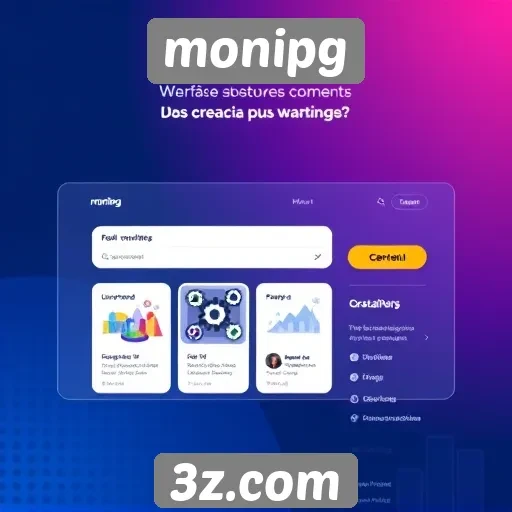 analise da interface do site monipg